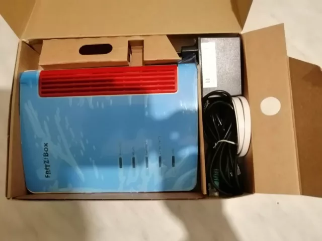 MODEM FRITZ! Box 7530 RUTER ADSL 2+ AZZURRO USATO BRANDIZZATO ISILINE USATO