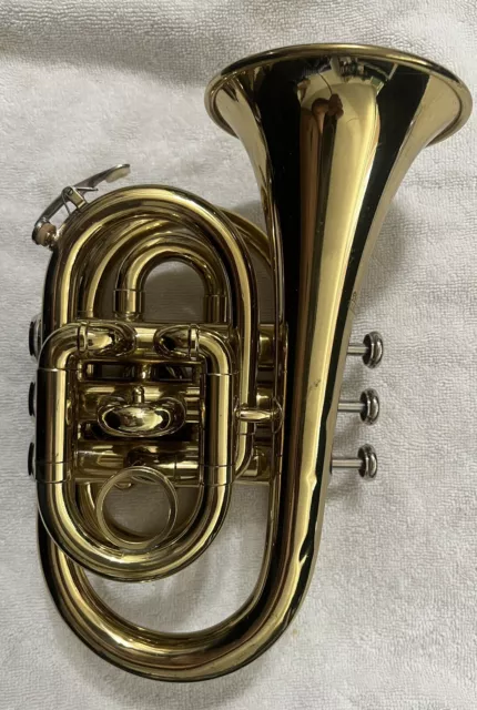 Jean Baptiste Pocket Trumpet Used No Case No Mouthpiece Some Various Dents