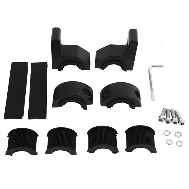 2pcs Roof Bars LED Light Bracket Roll Bar Tube Clamp for Roll Cage B N5P2