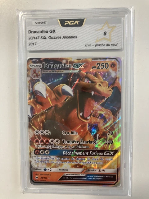 💫Carte Pokémon Dracaufeu GX 20/147 S&L Ombres Ardentes PCA 8