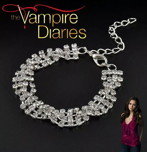 The Vampire Diaries Elena Gilbert Multikristall-Edelstein, kubisches Zirkonia-Armband
