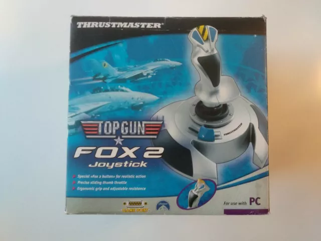 Manette flightstick Thrustmaster top gun Fox 2 PRO PC port joystick + USB + jeu