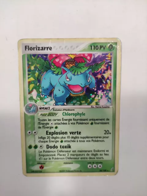 Carte Pokémon FLORIZARRE 28/100 HOLO FR EX : Gardiens de cristal