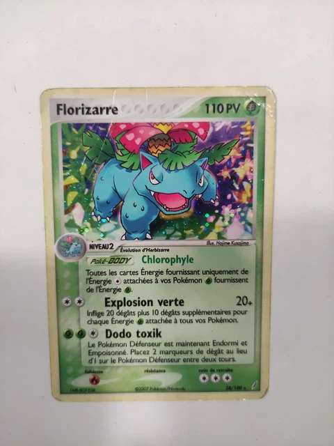 Carte Pokémon FLORIZARRE 28/100 HOLO FR EX : Gardiens de cristal