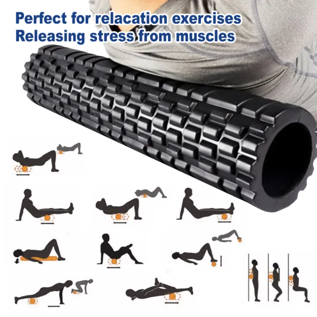 Foam Roller Yoga Grid Trigger Point Massage Pilates Physio Gym Exercise EVA PVC
