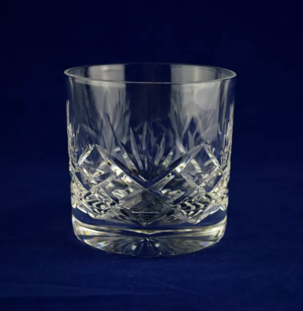 Royal Brierley Crystal "BRAEMAR" Whiskey Glass / Tumbler 7.8cms (3") Tall
