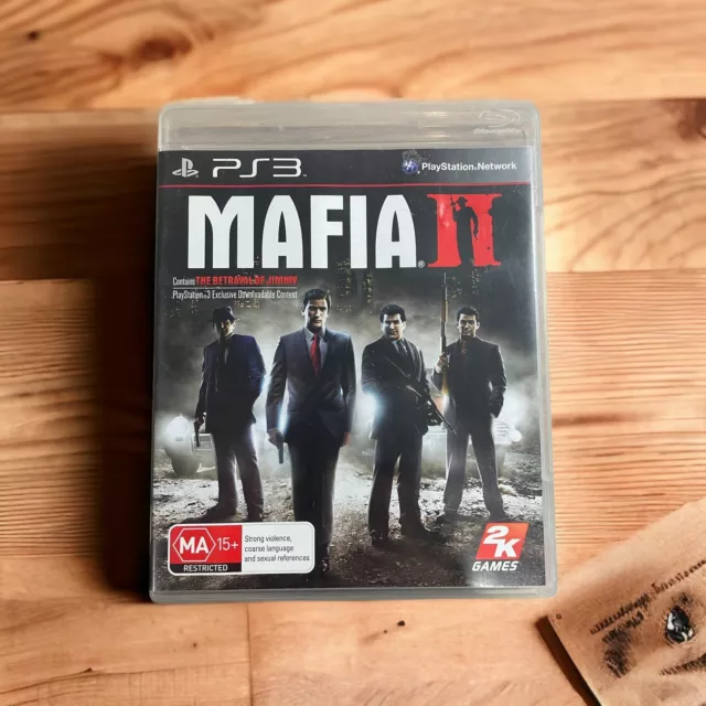 PLAYSTATION 3 PS3 VIDEO GAME MAFIA II COMPLETE W CASE MANUAL 2K GAMES