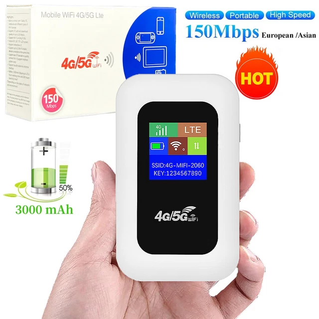 5G UNLOCKED LTE LCD Portable Mobile Broadband Wireless WiFi Router MiFi ...