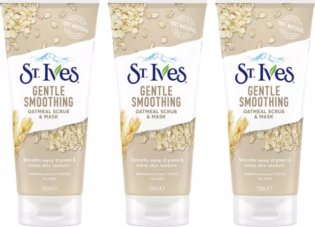 St. Ives Scrub Oatmeal Facial Mask 175 ml x 3