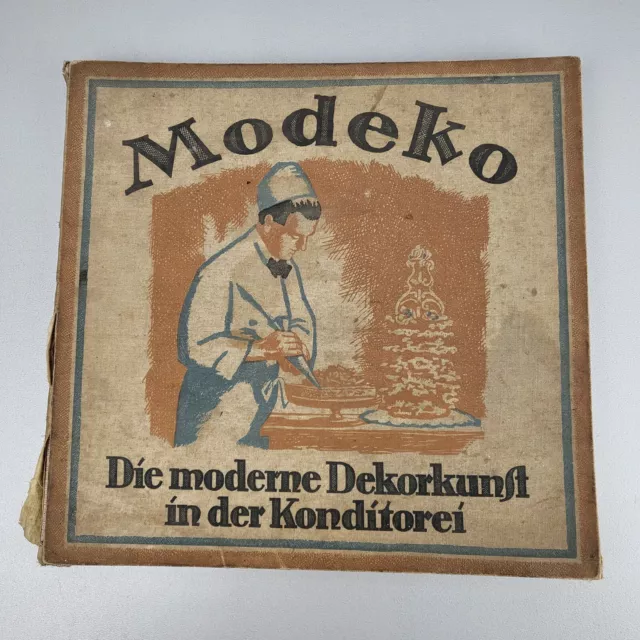 Buch "Modeko - Die moderne Dekorkunst in der Konditorei", A. Heckmann 1925