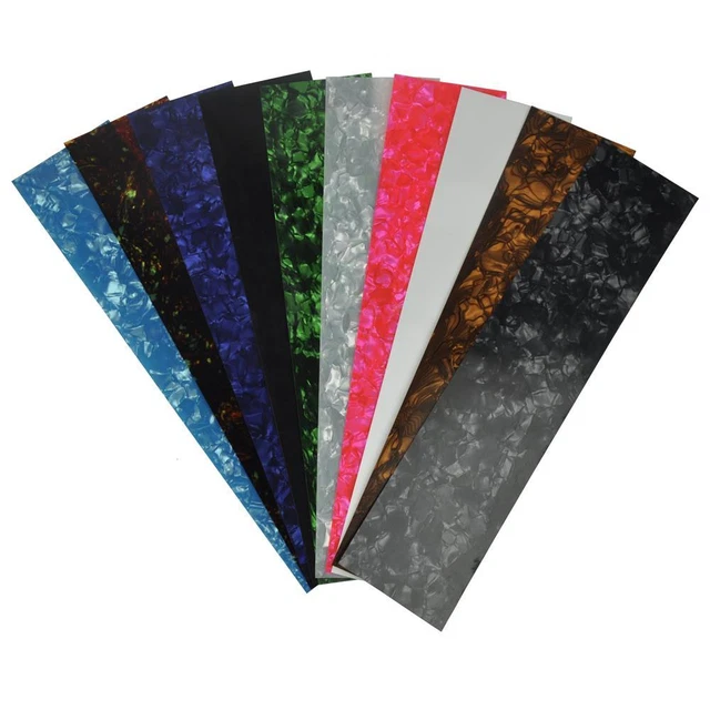 10Pcs Guitar Pick Customize DIY Celluloid Sheet Film Strips 28x6cm