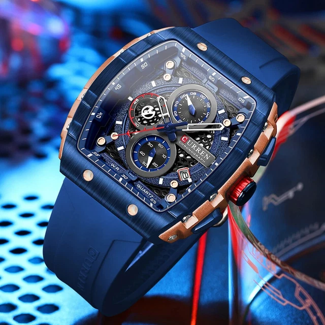 Montre Chronographe Lige Or Quartz - Étanche 30m, Affichage Date, Bracelet Acier, Neuve Avec étiquettes