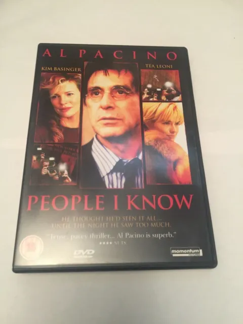 People I Know (DVD, 2004) al pacino, kim basinger, ryan o'neal, tea leoni