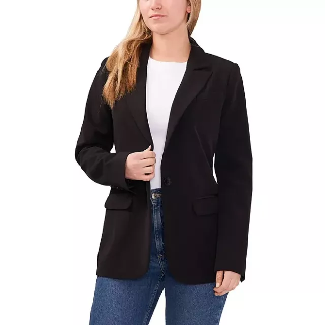 Vince Camuto Ladies Fully Lined Padded Shoulder Split Blazer Size XXL Black