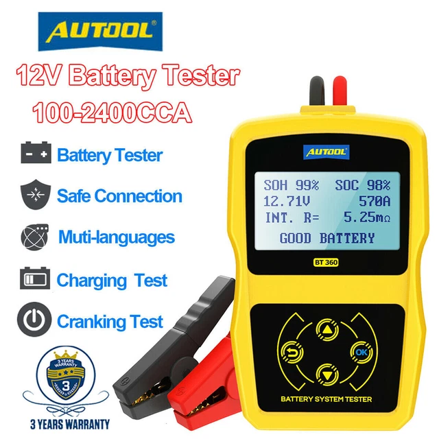 CAR BATTERY LOAD Tester 12V Battery Charging Charging Digital Analyzer