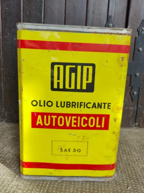 Latta  Agip Olio Lubrificante Sae 30 Vintage