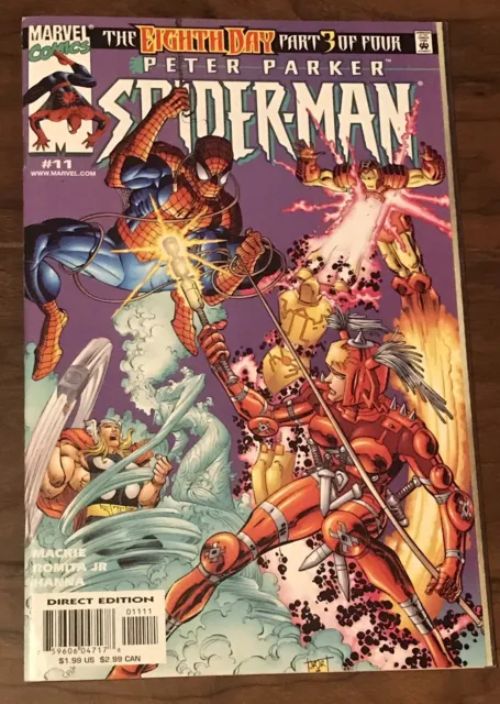 Peter Parker: Spider-Man #11 1999 Series 2 Marvel Comics Iron Man Thor NM VF