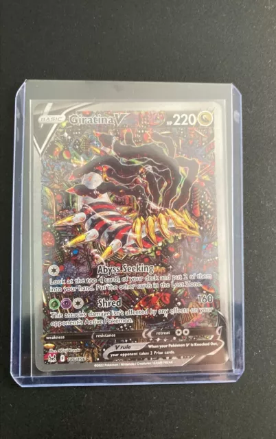 [NM] Pokemon Lost Origin Giratina V Alt Art Alternate Full Art 186/196 Card