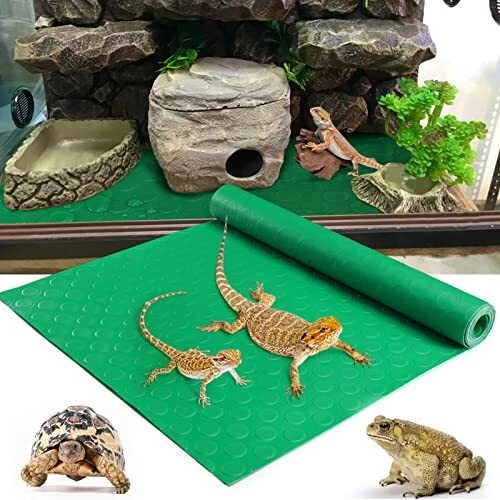 Bearded Dragon Tank Accessories, Reptile Terrarium Carpet Soft Thickening Subst
