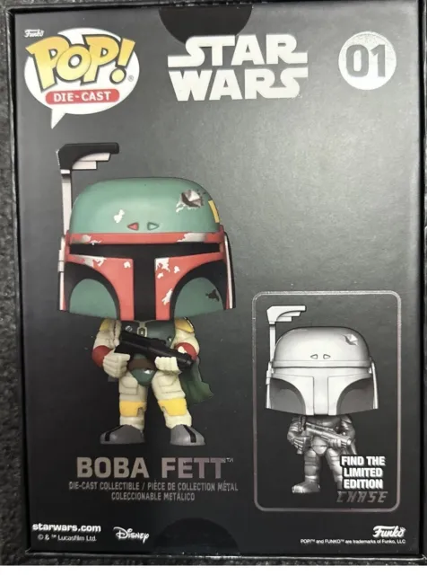 Funko Pop Star Wars Diecast Boba Fett Funko Shop Exclusive