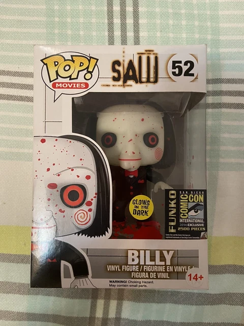 funko pop saw 52 billy saw bloody glow in the dark 100% Originale