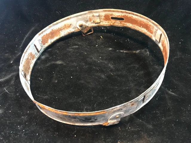Alt Uniform Stahlhelm Ringfutter rostig Deutsches Reich Ausrüstung 1-2WK 1940DRP