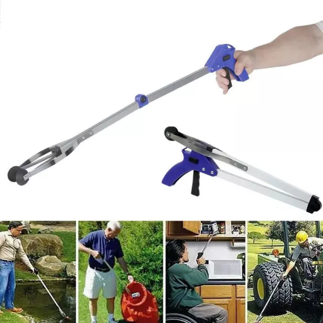 Long Reach Grabber Reacher Litter ​Picker Helping Hand Up Held Too Pick Hot R5T1