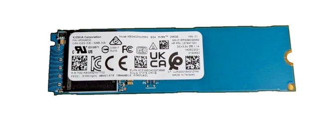 SSD TOSHIBA KBG40ZNS512G NVMe KIOXIA 512 Go SSD PCIe3 x4 M.2 2230 pour