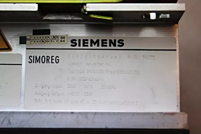 SIEMENS 6RA2232-6DV62-0 SIMOREG Kompaktgerät -used- 2