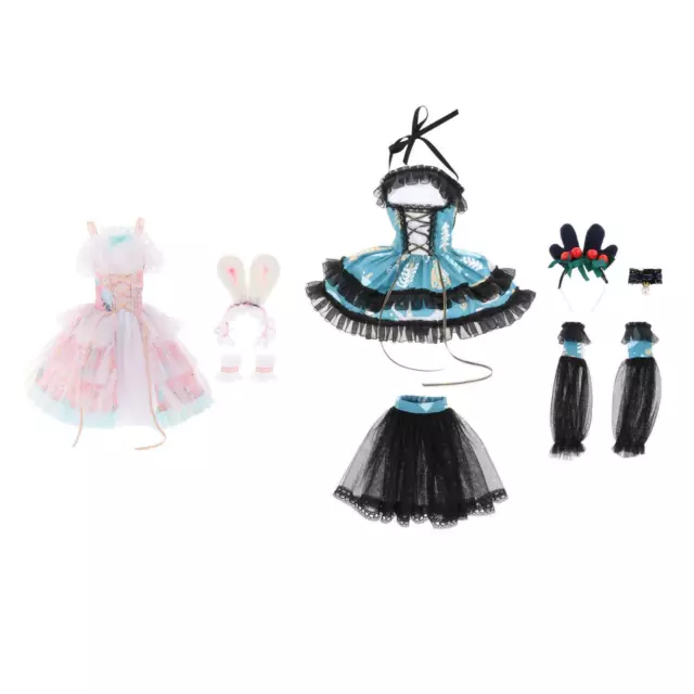 Set di vestiti fatti a mano per bambole da ragazza Vestito da festa per