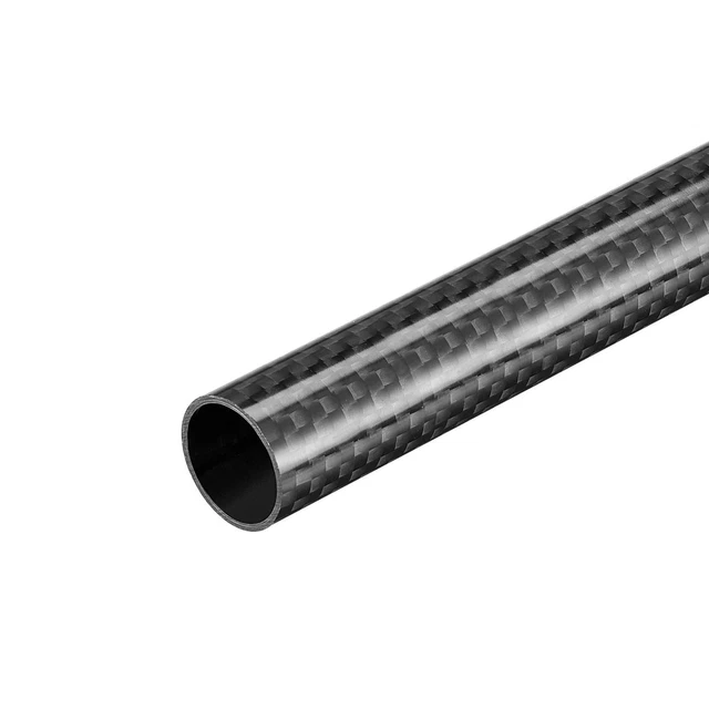 Carbono Fibra Redondo Tubo 16x14x500mm 3K Rollo Envuelto Brillante Superficie