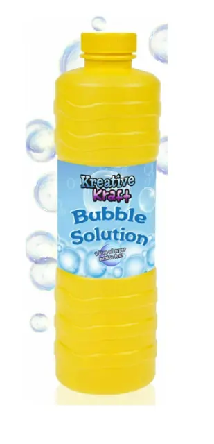 KreativeKraft Bubble Solution Liquid Bottles Mixture Outdoors Fun Bubble Soap 1L