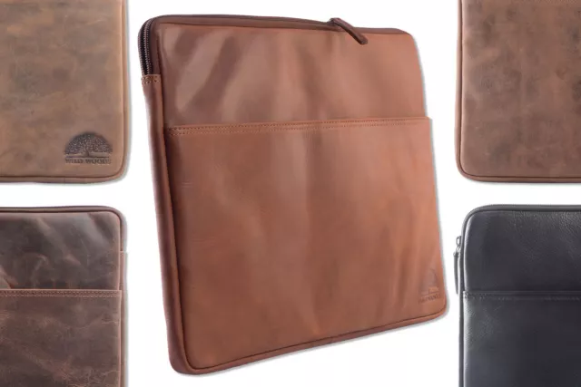 Wild Woods Cuir Sac De PC Portable 15,6 Pouces Porte-Documents D'Ordinateur