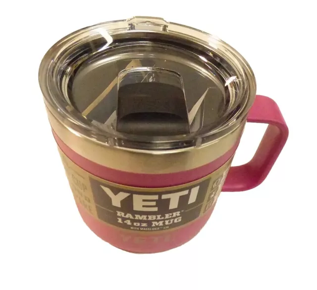 New YETI Rambler PRICKLY PEAR PINK 24oz Mug Retired SMALL DENT