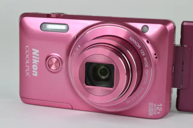 Nikon COOLPIX S6900 Glossy Pink 16.0MP Digital Camera From Japan [NEAR MINT]