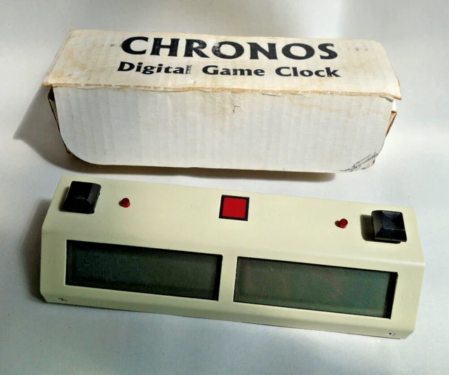 DCI CHRONOS Digital Electronic Game Chess / Go Clock Timer works