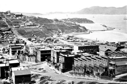 Aerial View San Francisco California CA Reprint
