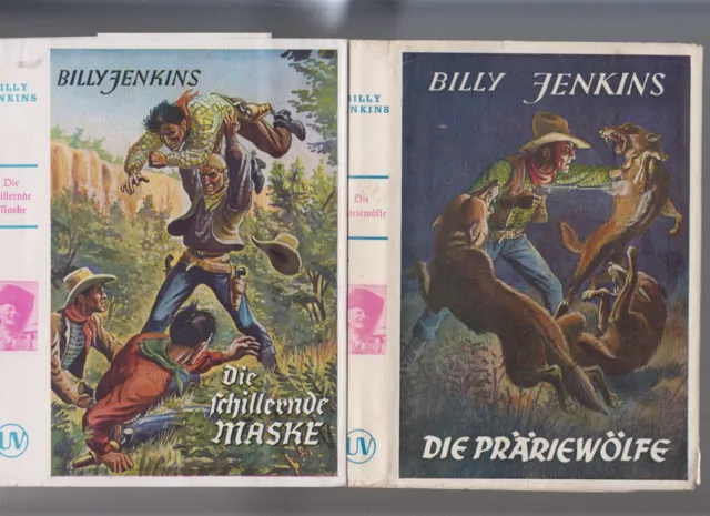 2 Original Schutzumschläge Billy Jenkins Original Uta Verlag Nr. 16 + 18