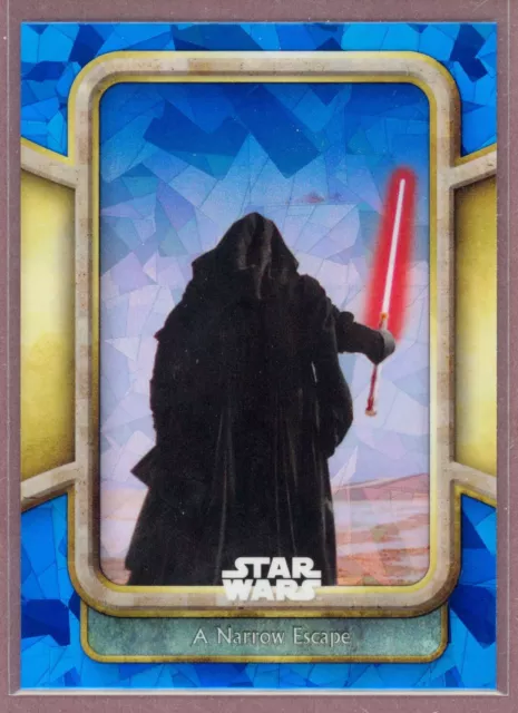 2024 Topps Chrome Star Wars Episode 1 Sapphire #55 A Narrow Escape