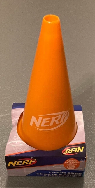 NERF 4 Pack 8 inch Traffic Play CHILD Cones Multi Purpose  4-PAC-BRAND NEW-RARE!