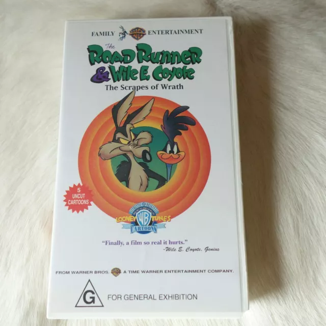 Vtg ROAD RUNNER VHS Vtg Wile E Coyote VHS 1992 Looney Tunes Tv Show 90s Tv Show