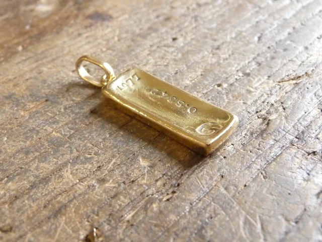 Pendentif Lingot D'or 5g 24 Carats PAMP Suisse - Monture Serpent