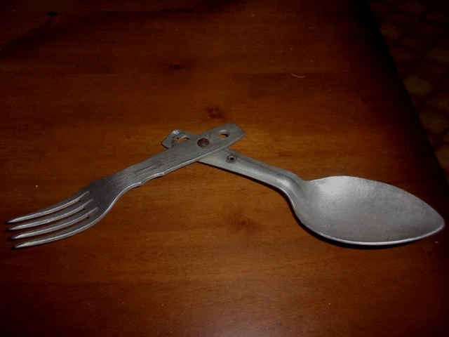 RARE ensemble de couverts militaires WW2 plaqué argent