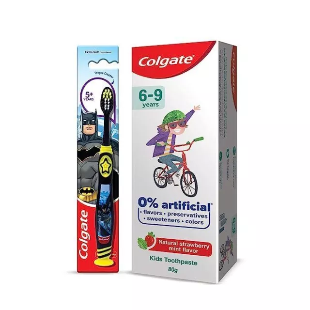 Colgate Kids Cavity Protection Dentifrice pour 6-9 ans, 80 g, fraise naturelle