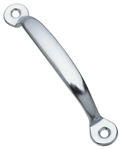 National Hardware 4-3/4 in. L Zinc-Plated Silver Steel Door Pull (Pack of 12)