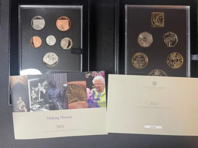 2021 Proof UK Annual Coin Set Royal Mint Year Set