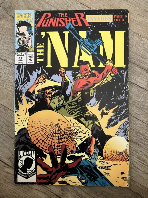 The Nam # 67 1992 Marvel War Comic Doug Murray Vg/F (Thank You Vets!) Punisher