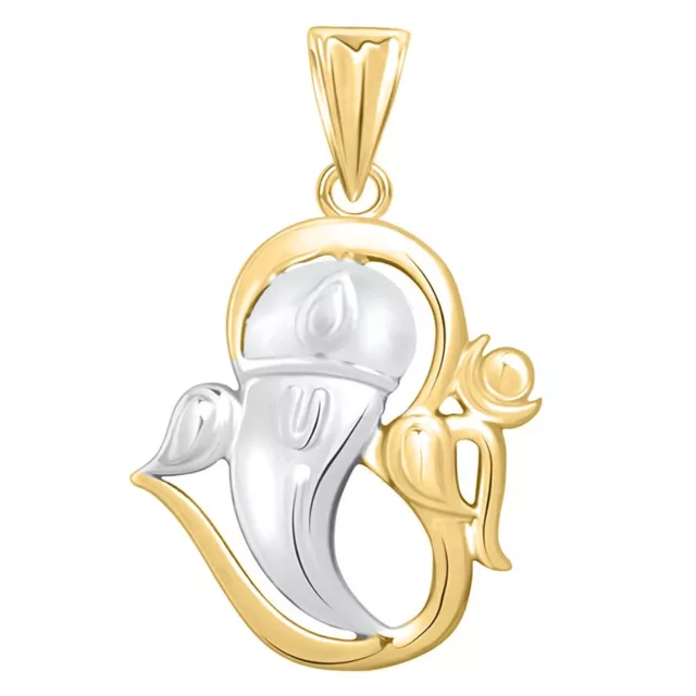 Indisch Traditionell 925 Sterlingsilber Ganesha Cz God Anhänger Für Unisex