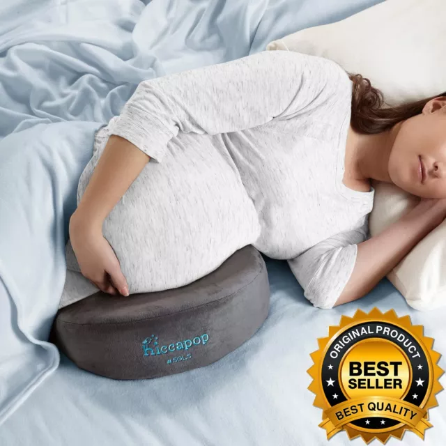 Pregnancy Wedge Pillow, Memory Foam Maternity Support Body, Back, Belly & Knees