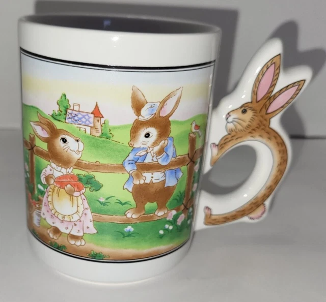 Tazza Personalizzata UniGift Con Coniglio Che Saluta – Design Animaletto – 11 Oz – Ceramica Lucida – Idea Regalo Compleanno Con Nome E Messaggio